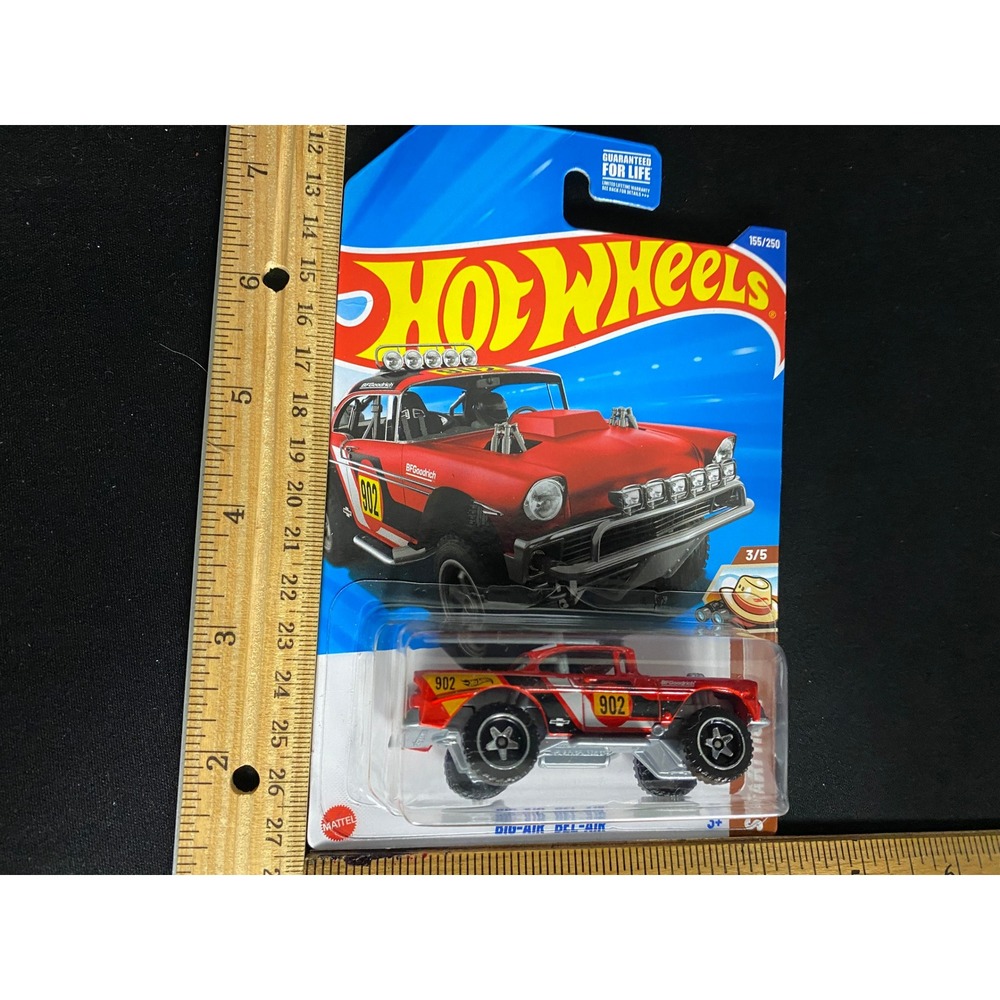 Hot Wheels Big-Air Bel Air 155/250 Red 55 Chevy Diecast Car 2023 Safari Series